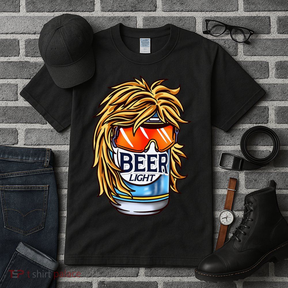 Funny Beer Drinking Funny Redneck Mullet Tall T-Shirt