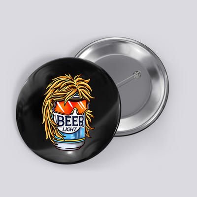 Funny Beer Drinking Funny Redneck Mullet Button