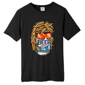 Funny Beer Drinking Funny Redneck Mullet Tall Fusion ChromaSoft Performance T-Shirt