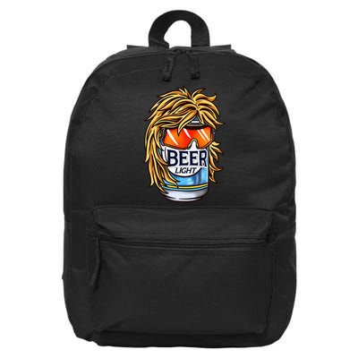 Funny Beer Drinking Funny Redneck Mullet 16 in Basic Backpack