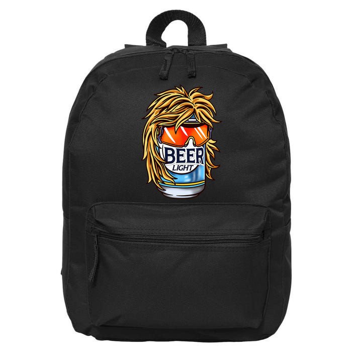 Funny Beer Drinking Funny Redneck Mullet 16 in Basic Backpack