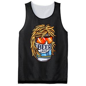 Funny Beer Drinking Funny Redneck Mullet Mesh Reversible Basketball Jersey Tank