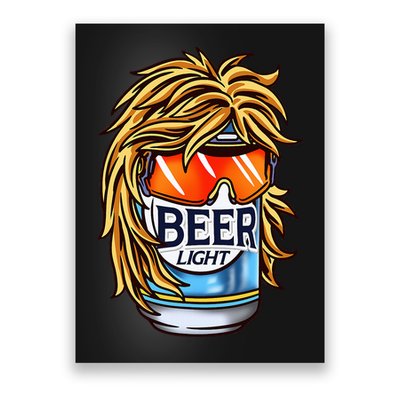 Funny Beer Drinking Funny Redneck Mullet Poster