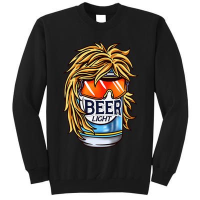 Funny Beer Drinking Funny Redneck Mullet Tall Sweatshirt