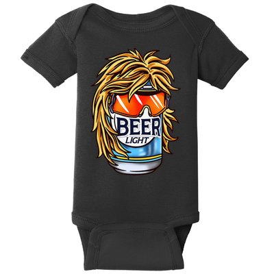 Funny Beer Drinking Funny Redneck Mullet Baby Bodysuit