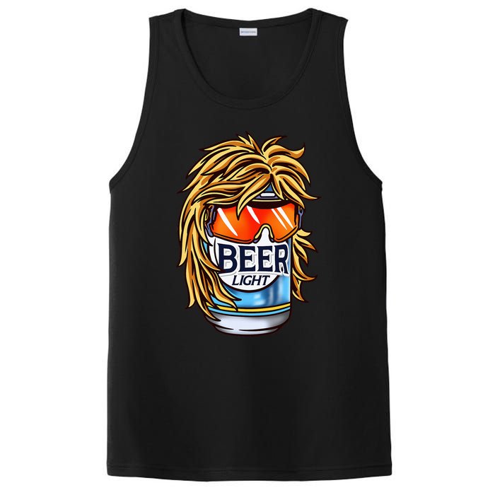 Funny Beer Drinking Funny Redneck Mullet PosiCharge Competitor Tank