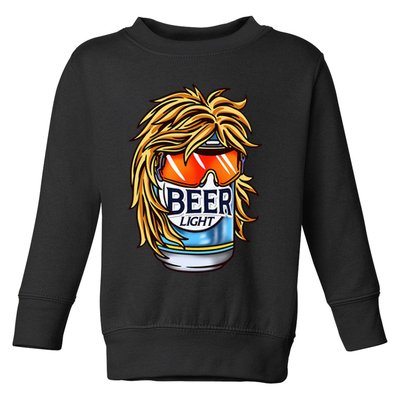 Funny Beer Drinking Funny Redneck Mullet Toddler Sweatshirt