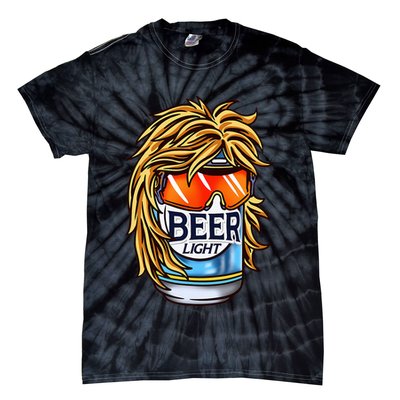 Funny Beer Drinking Funny Redneck Mullet Tie-Dye T-Shirt