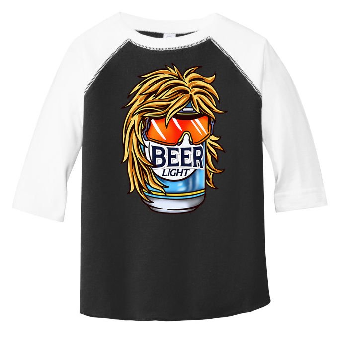 Funny Beer Drinking Funny Redneck Mullet Toddler Fine Jersey T-Shirt
