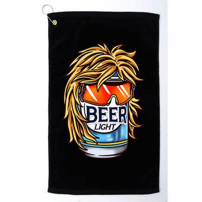Funny Beer Drinking Funny Redneck Mullet Golf Towel