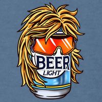 Funny Beer Drinking Funny Redneck Mullet Garment-Dyed Sweatshirt