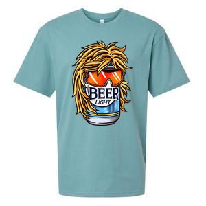 Funny Beer Drinking Funny Redneck Mullet Sueded Cloud Jersey T-Shirt