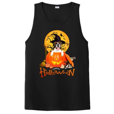 Funny Boxer Dog Spooky Halloween PosiCharge Competitor Tank