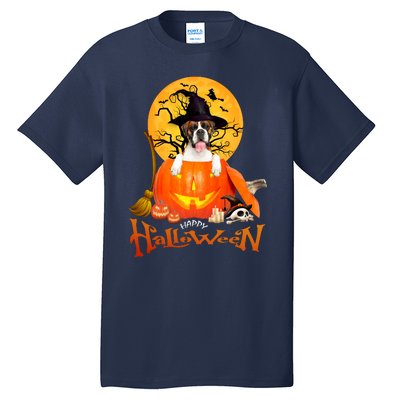 Funny Boxer Dog Spooky Halloween Tall T-Shirt