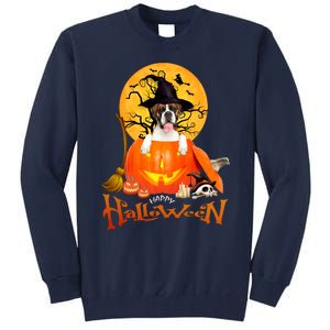 Funny Boxer Dog Spooky Halloween Tall Sweatshirt