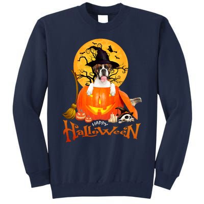 Funny Boxer Dog Spooky Halloween Tall Sweatshirt