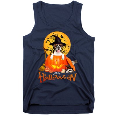 Funny Boxer Dog Spooky Halloween Tank Top