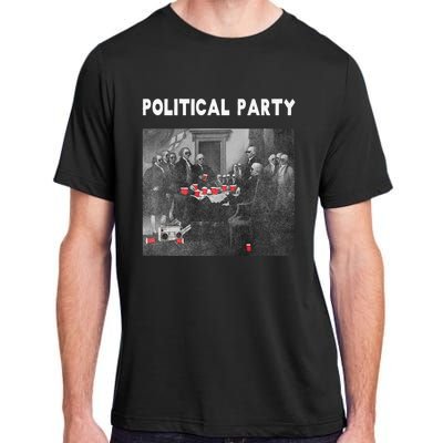 Funny Beer Drinking Founding Fathers Political Party Gift Adult ChromaSoft Performance T-Shirt