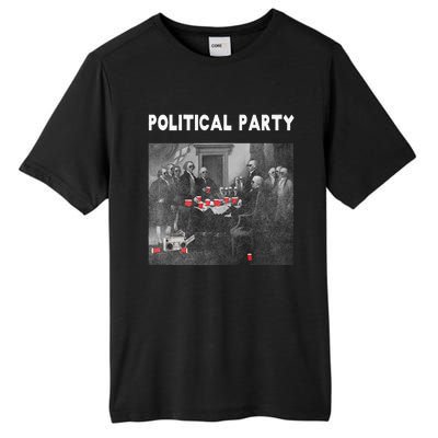 Funny Beer Drinking Founding Fathers Political Party Gift Tall Fusion ChromaSoft Performance T-Shirt