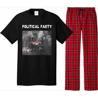 Funny Beer Drinking Founding Fathers Political Party Gift Pajama Set