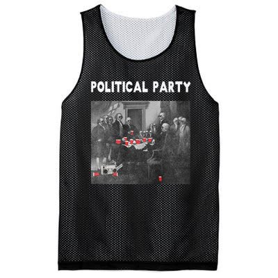 Funny Beer Drinking Founding Fathers Political Party Gift Mesh Reversible Basketball Jersey Tank