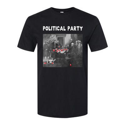 Funny Beer Drinking Founding Fathers Political Party Gift Softstyle® CVC T-Shirt