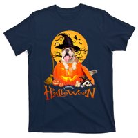 Funny Bulldog Dog Spooky Halloween T-Shirt