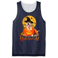 Funny Bulldog Dog Spooky Halloween Mesh Reversible Basketball Jersey Tank