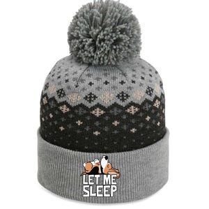 Funny Beagle Dog Let Me Sleep Cute Dog The Baniff Cuffed Pom Beanie