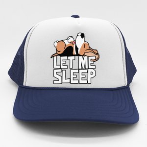 Funny Beagle Dog Let Me Sleep Cute Dog Trucker Hat