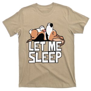 Funny Beagle Dog Let Me Sleep Cute Dog T-Shirt