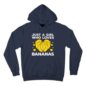 Funny Banana Design Wo Girl Banana Fruit Lovers Hoodie