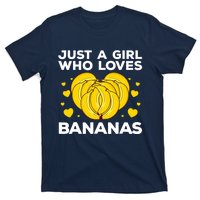 Funny Banana Design Wo Girl Banana Fruit Lovers T-Shirt