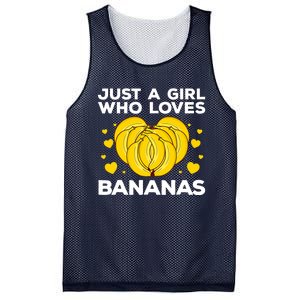 Funny Banana Design Wo Girl Banana Fruit Lovers Mesh Reversible Basketball Jersey Tank