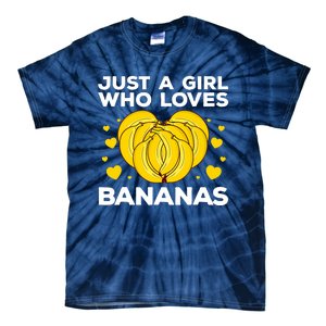 Funny Banana Design Wo Girl Banana Fruit Lovers Tie-Dye T-Shirt