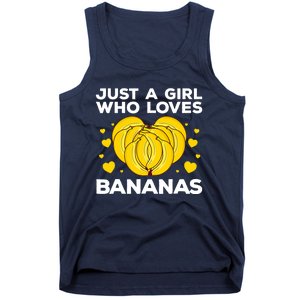 Funny Banana Design Wo Girl Banana Fruit Lovers Tank Top