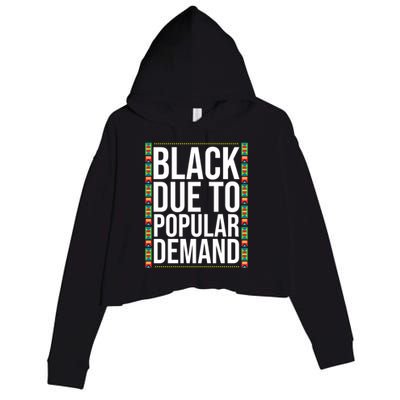 Funny Black Due To Ded Gift For Popular African Gift Crop Fleece Hoodie