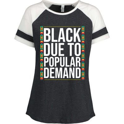 Funny Black Due To Ded Gift For Popular African Gift Enza Ladies Jersey Colorblock Tee