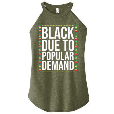 Funny Black Due To Ded Gift For Popular African Gift Women's Perfect Tri Rocker Tank