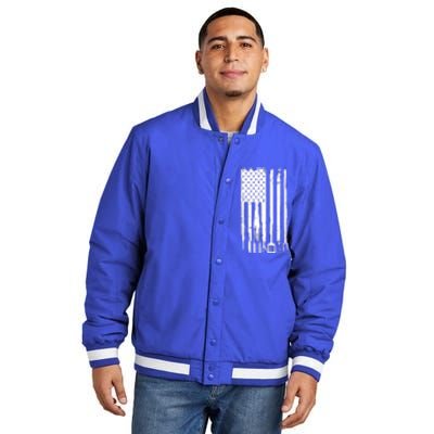 Funny Bbq Design For Fans Of Grilling Insulated Varsity Jacket