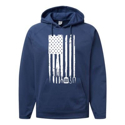 Funny Bbq Design For Fans Of Grilling Performance Fleece Hoodie