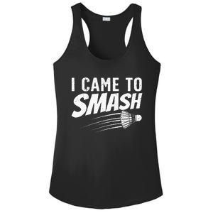 Funny Badminton Design For Men Women Badminton Players Ladies PosiCharge Competitor Racerback Tank