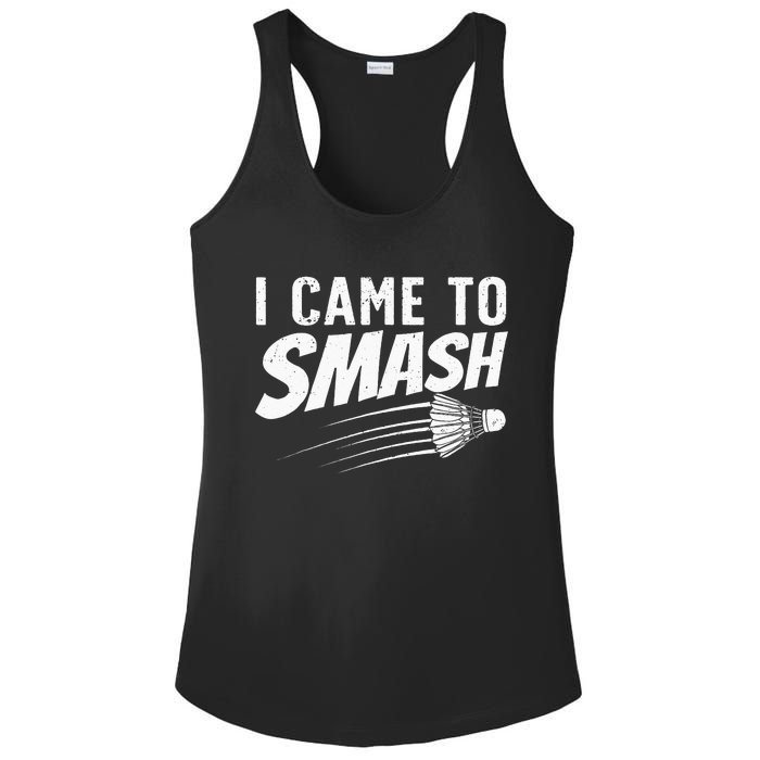 Funny Badminton Design For Men Women Badminton Players Ladies PosiCharge Competitor Racerback Tank