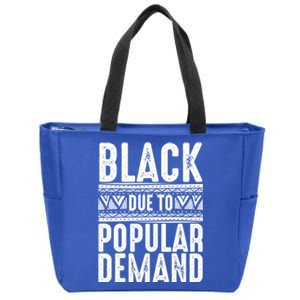 Funny Black Due To Ded Gift For Popular African Gift Zip Tote Bag