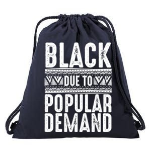 Funny Black Due To Ded Gift For Popular African Gift Drawstring Bag