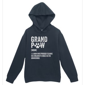 Funny Best Dog Grandpa Ever Grandpaw Apparel Retro Grand Paw Urban Pullover Hoodie