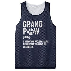 Funny Best Dog Grandpa Ever Grandpaw Apparel Retro Grand Paw Mesh Reversible Basketball Jersey Tank