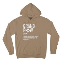 Funny Best Dog Grandpa Ever Grandpaw Apparel Retro Grand Paw Hoodie