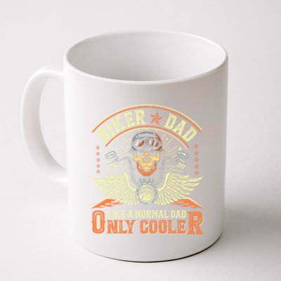 Funny Biker Dad Motorcycle Dad Grandpa Fathers Day Funny Gift Coffee Mug