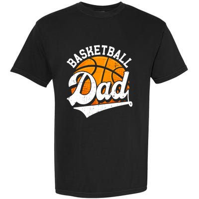 Funny Basketball Dad Daddy Fathers Day Papa Grandpa Gift Garment-Dyed Heavyweight T-Shirt